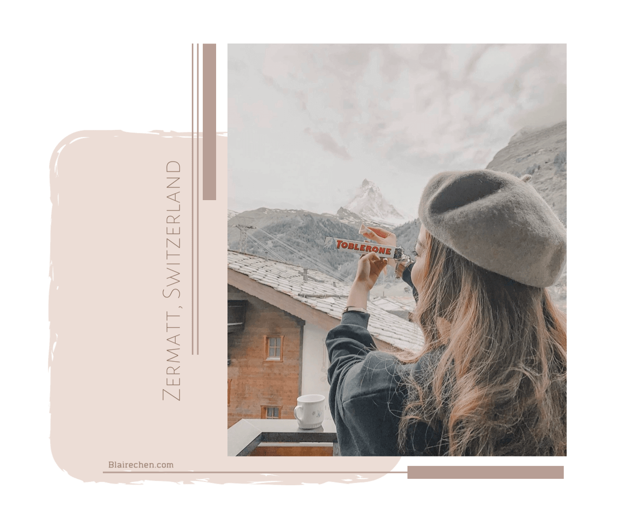 【瑞士就該這樣玩】｜瑞士阿爾卑斯山下－策馬特Zermatt，TOBLERONE金三角巧克力的馬特洪峰Matterhorn